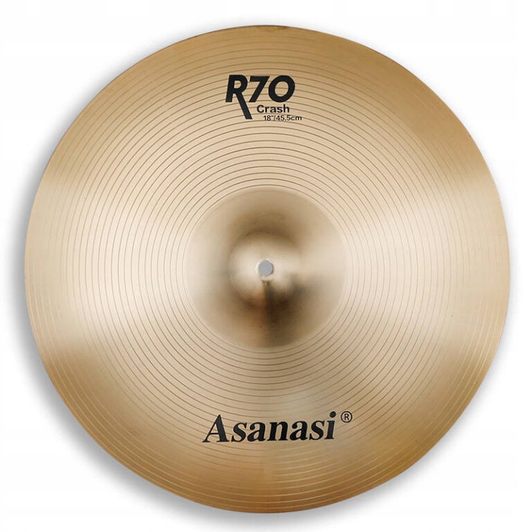ASANASI R70 ZESTAW 5 TALERZY PERKUSYJNYCH CRASH 16 + 18 RIDE 20 HI-HAT 14 Marka Asanasi