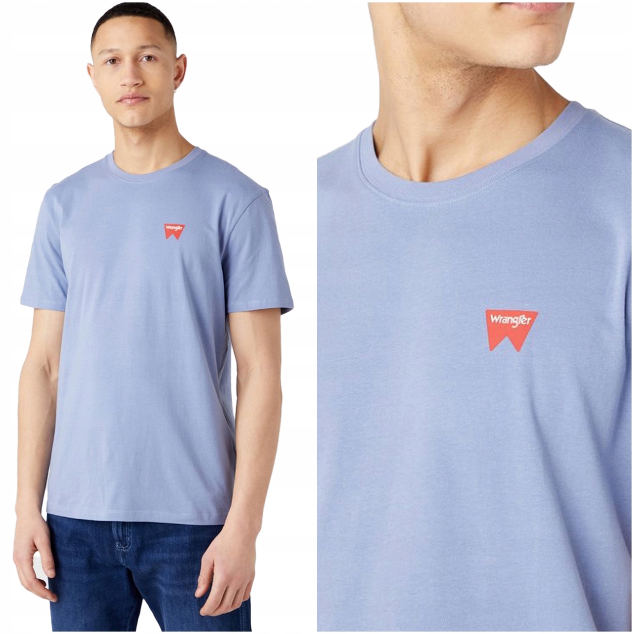 

Wrangler Sign Tee Męski T-shirt Koszulka Logo 4XL