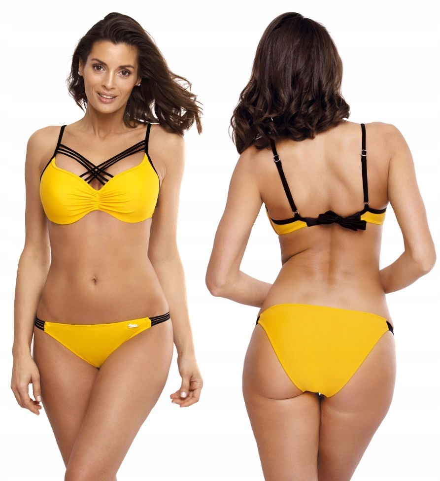 

Kostium kąpielowy M-542/3 strój push-up szafran 42