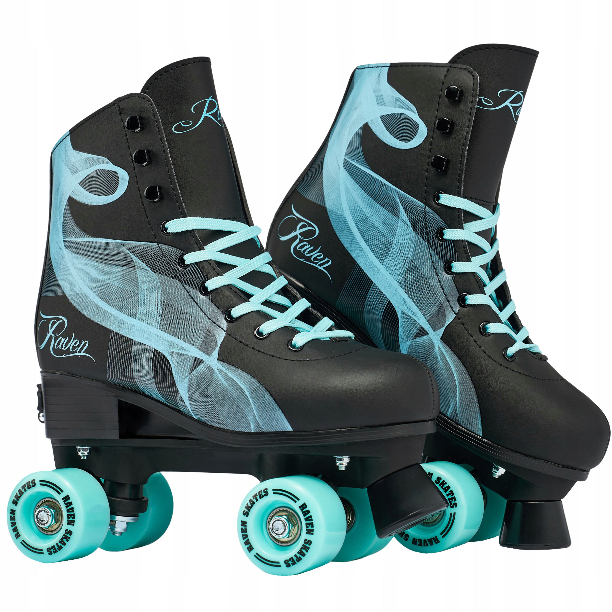 Wrotki Regulowane Raven Serena Black/Mint 31-34