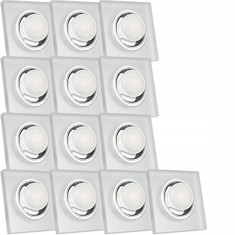 13X Skleněná Zapuštěná Lampička S Velmi Silným Sklo 7W Led Žárovka