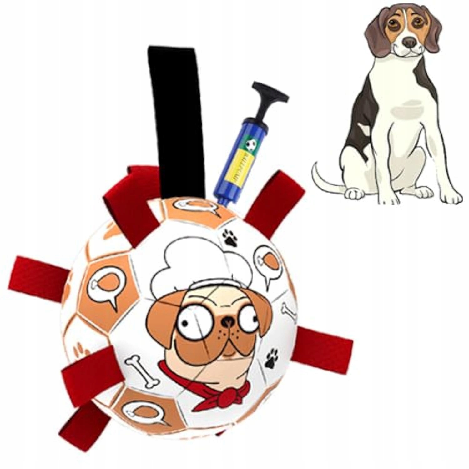 Levně Chukchi Míček Pro Psy Interaktivní pro přetahování vody Odolný 19 cm