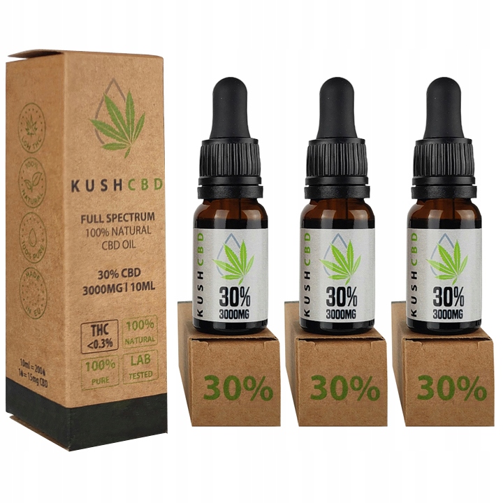 

Olejek Kush Cbd Full Spectrum 30% 9000mg 3x 10ml