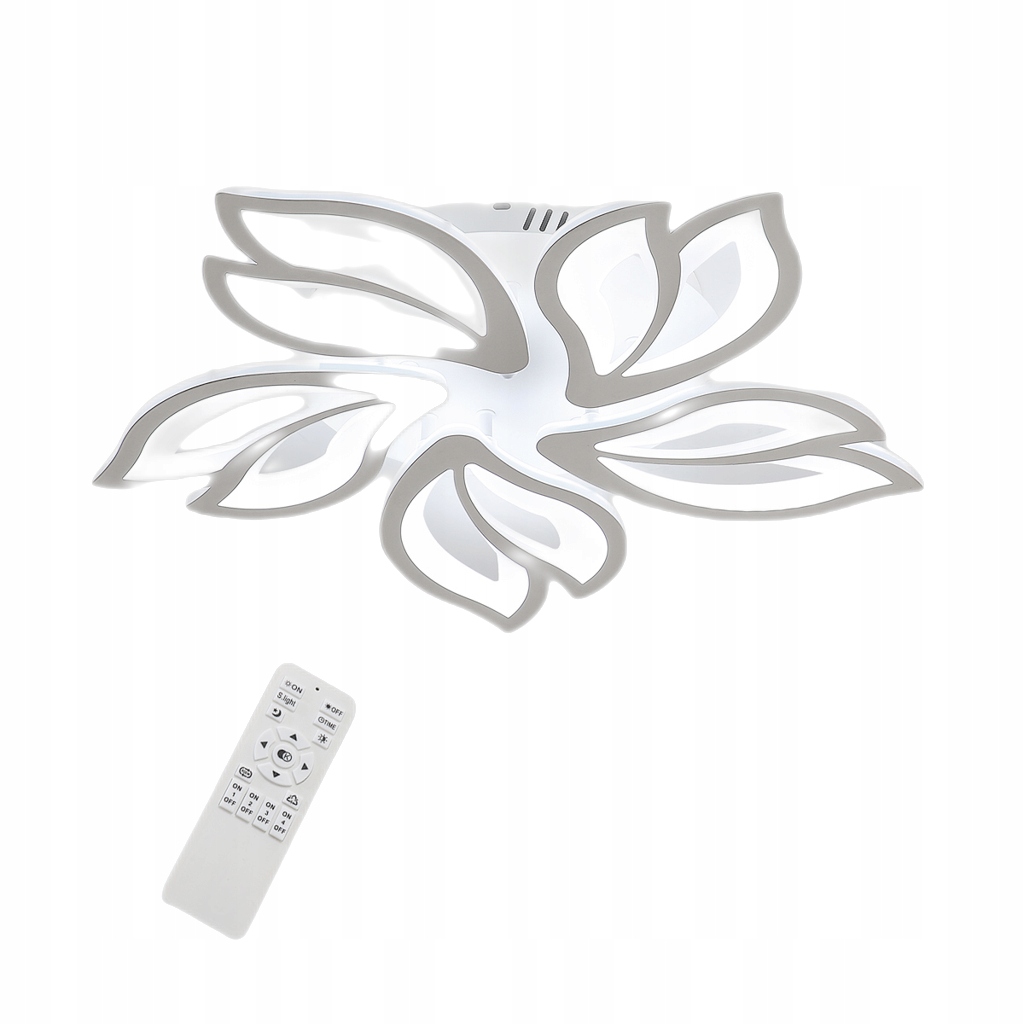 ŚCIEMNIALNA PILOT LAMPA SUFITOWA LED BIAŁY NOWOCZESNA DO SALONU ŻYRANDOLE