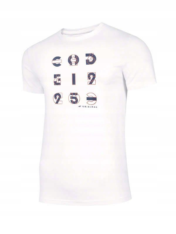 

Koszulka Męska T-shirt 4F H4L21 TSM018 Biały