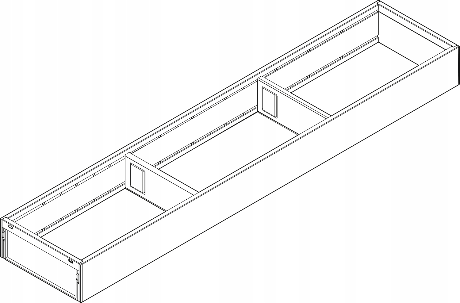 Blum ZC7S650RS1 Ambia-line rám pro standardní zásuvky, bílá matná barva 1
