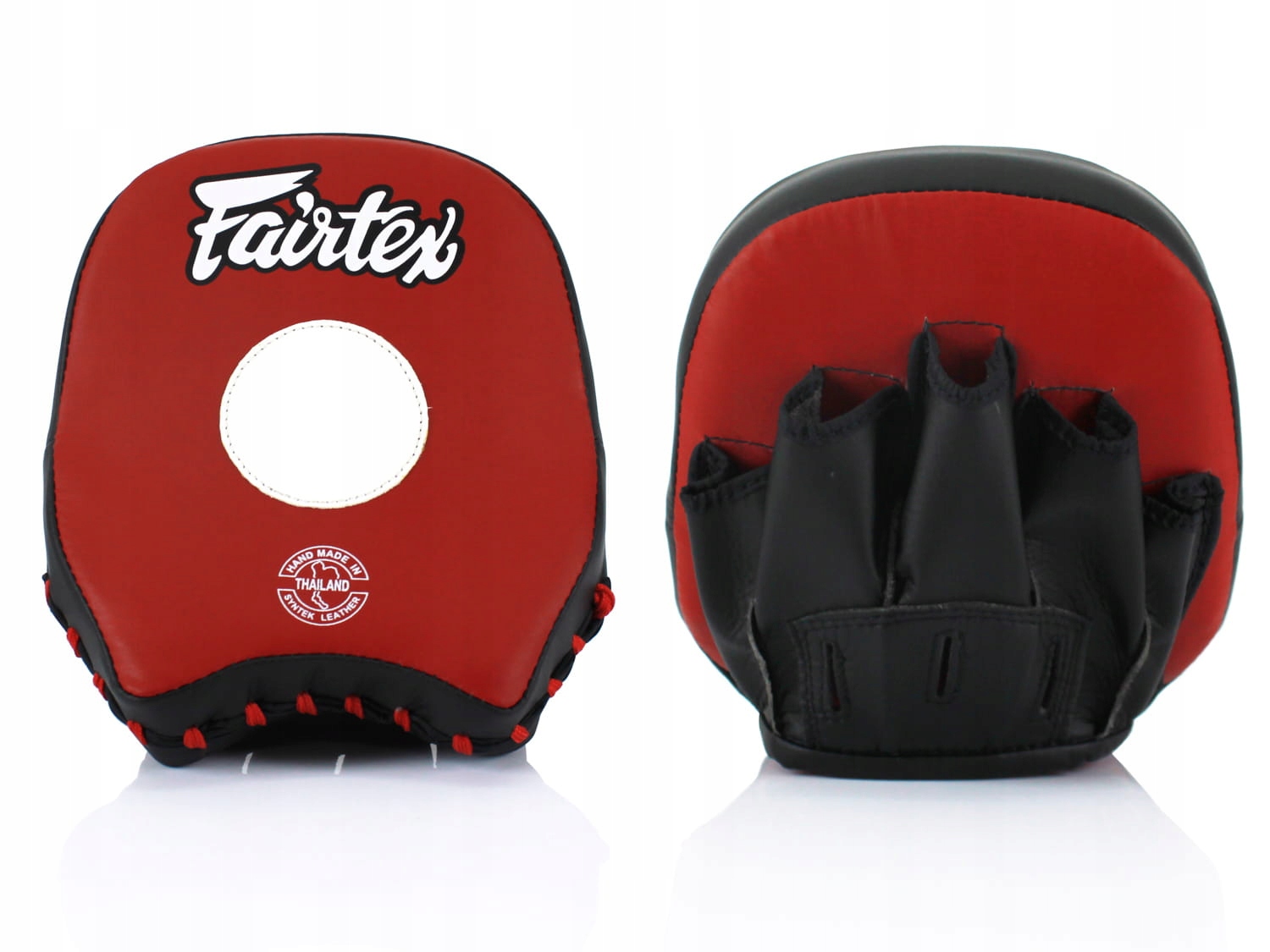Thajské Kotouče Fairtex FMV14 (red/black) „tlapy trenéra“ – Pár – 2KS