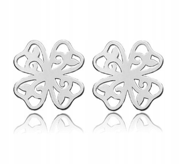 

Sztyfty kolczyki Gwiazd koniczynki ażur srebro 925