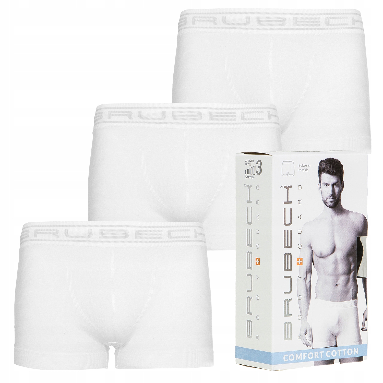 

Bokserki Męskie Shortbox 3szt Brubeck XL BF48