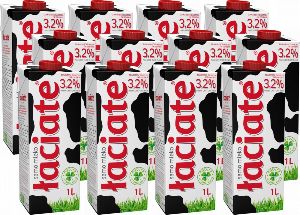 Mleko krowie Łaciate Uht 3,2% 1000 ml x 12 szt.
