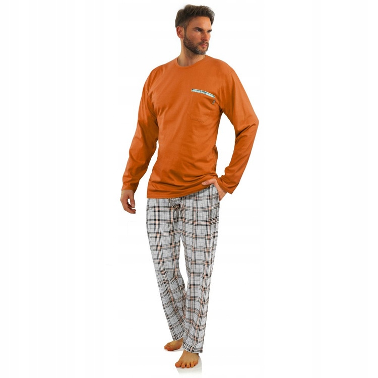 2379/29 Pánské pyžamo s dlouhým rukávem a kalhoty Sesto Senso