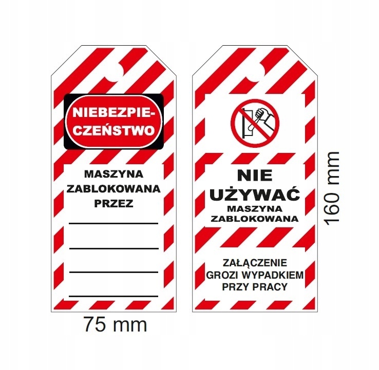 Przywieszka Lockout-Tagout standard OSHA polska