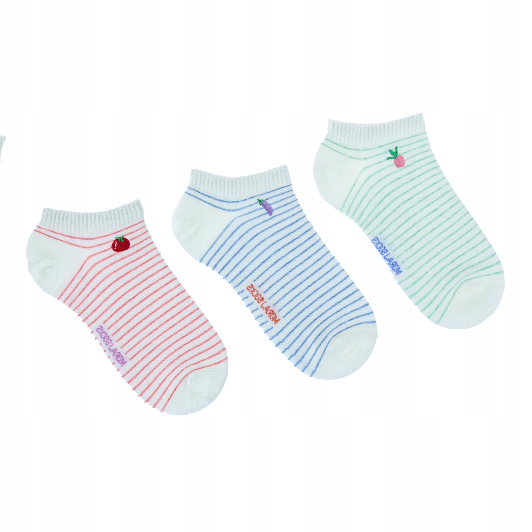 

Moraj Stopki Damskie Paski 3-PARY Socks 35-38
