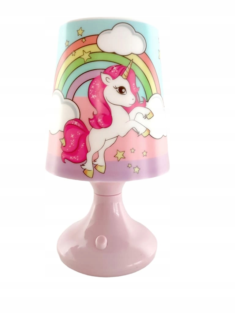 Lampka nocna dziecięca Unicorn Jednorożec LED Zawiera baterie nie