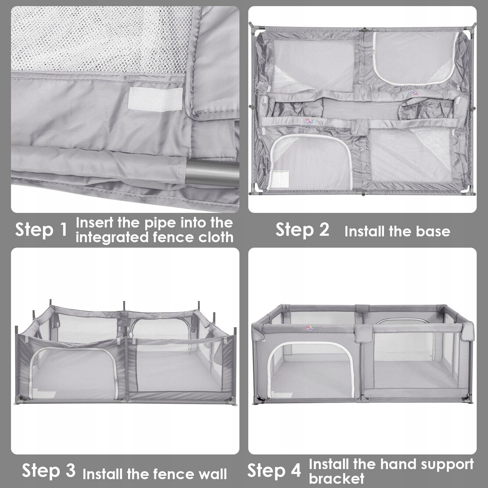 Kojec plac zabaw suchy basen150 x 190 cm rk Marka Costway