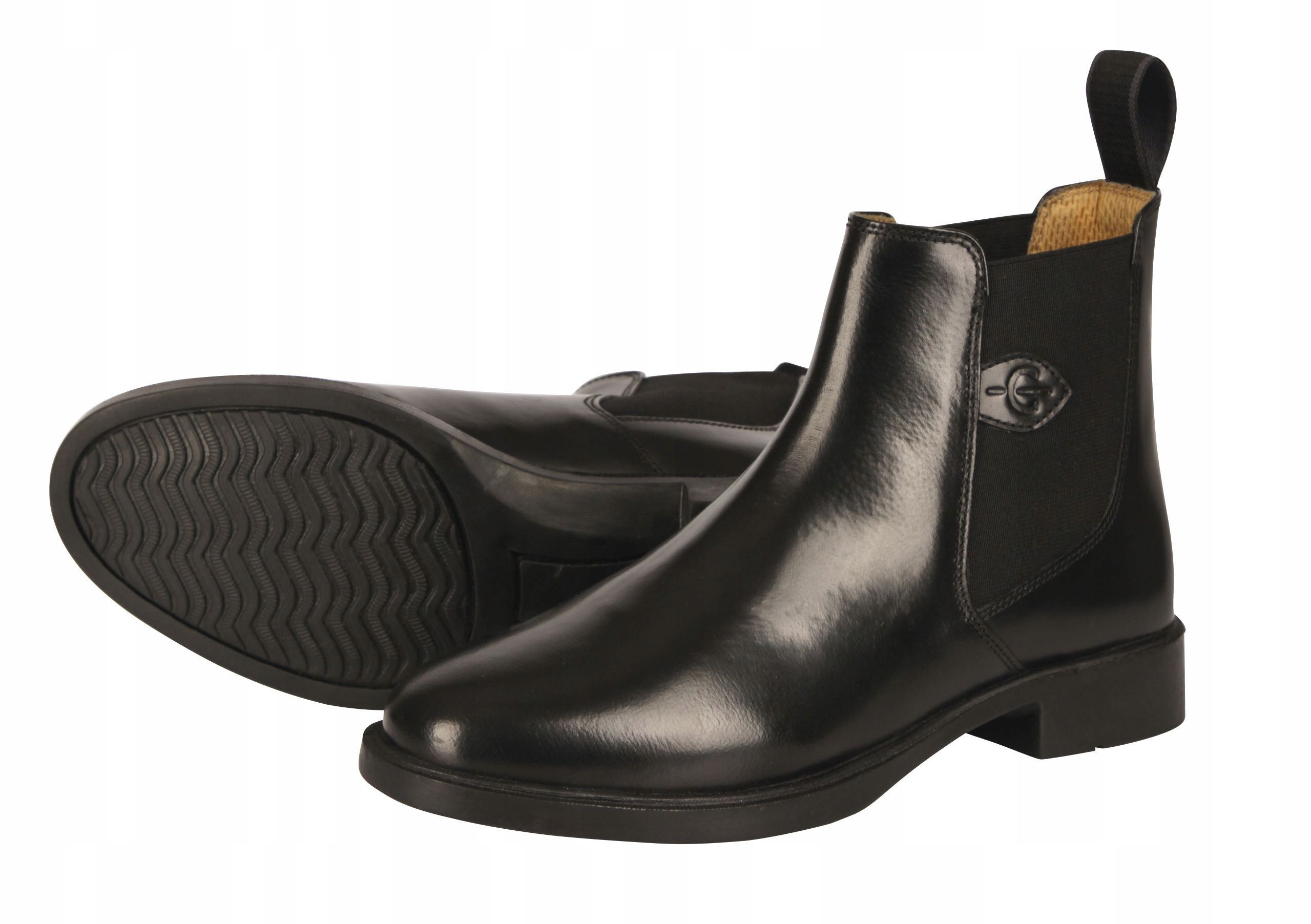 Sztyblety skórzane Classic buty wsuwane do jazdy konnej skóra naturalna 37