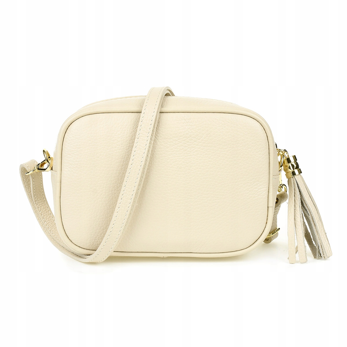 Italská kabelka Přes Rameno s koženým střapcem