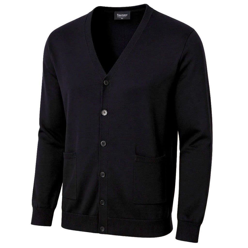 Velký pánský svetr se zapínáním na knoflíky Espionage Velké velikosti 4XL