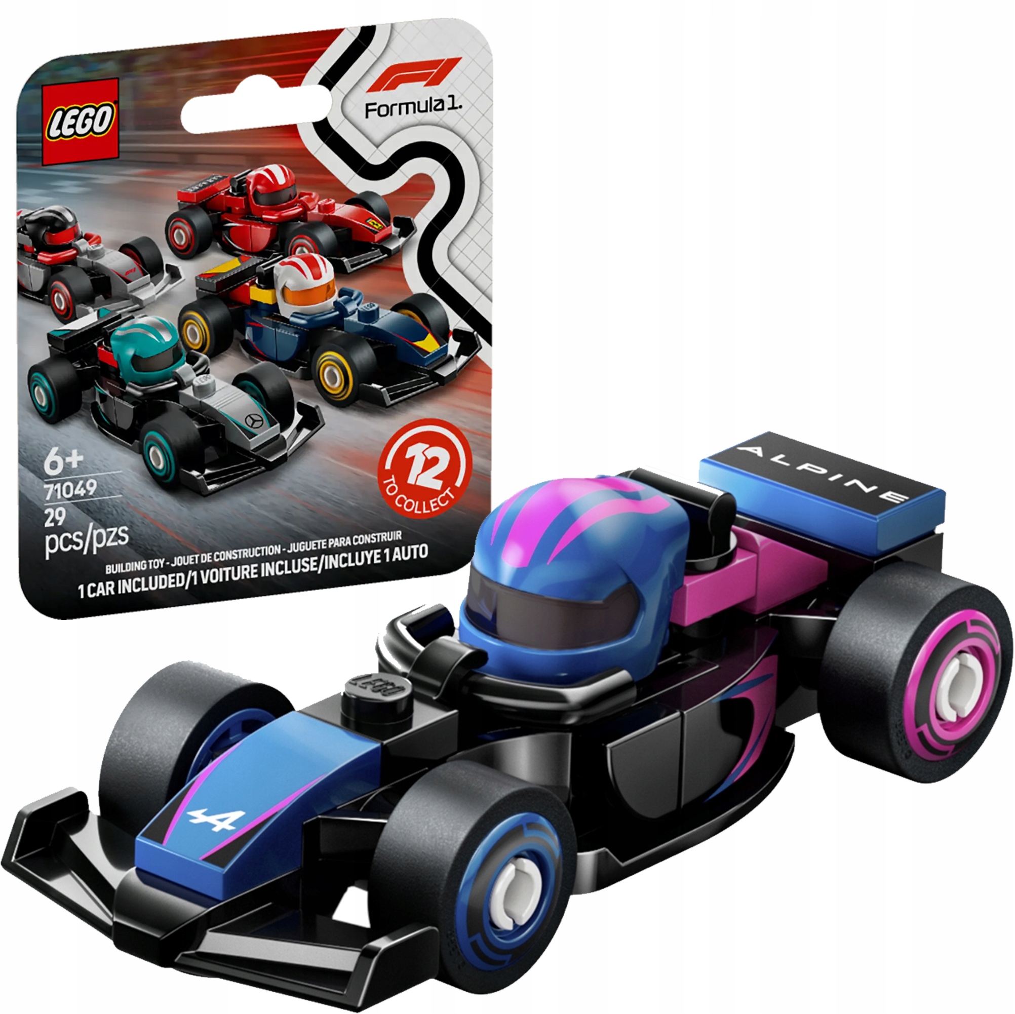 Lego Minifigures 71049 Bolid Formuła F1 Alpine