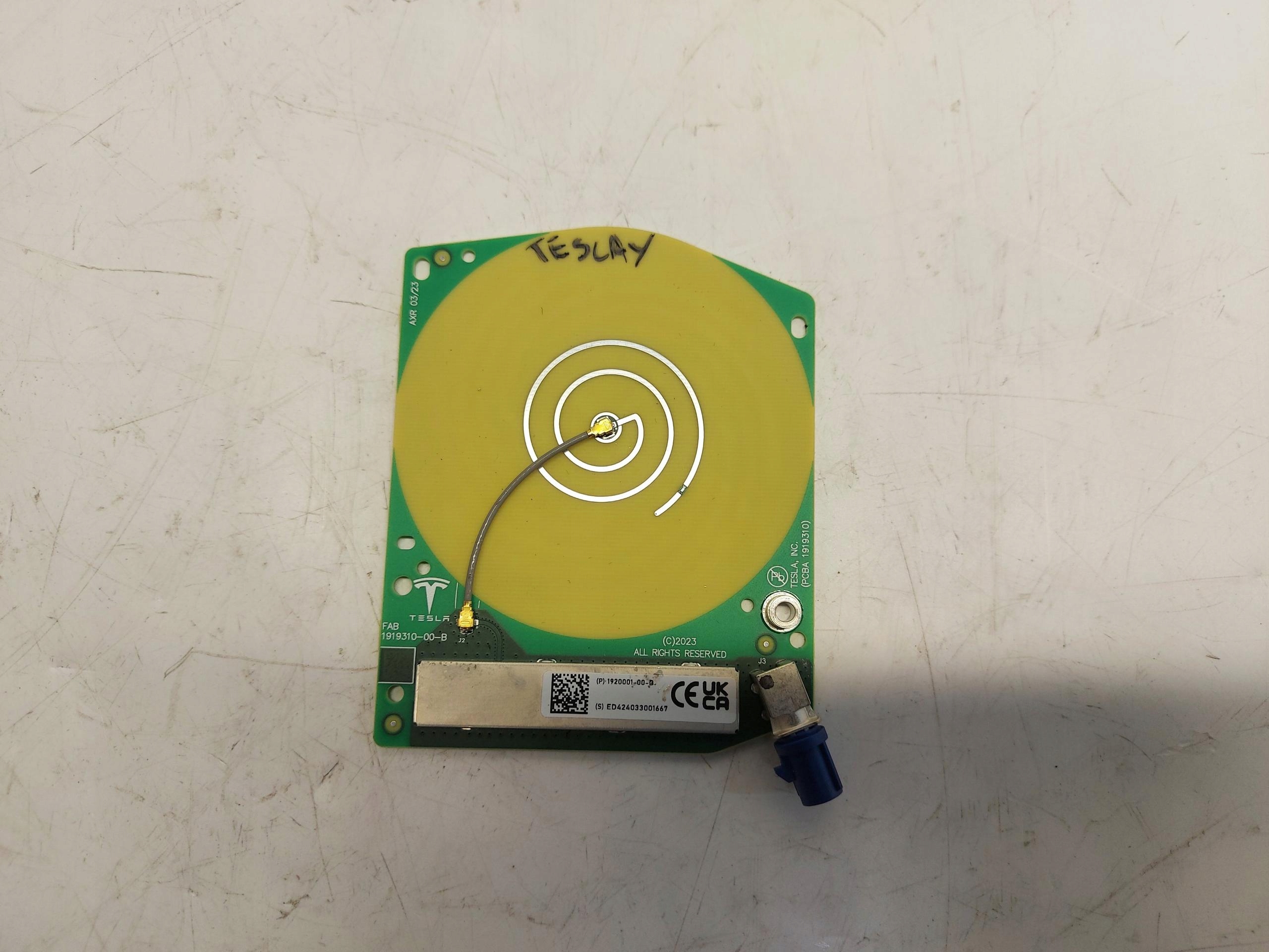 TESLA MODEL Y 2024r module sensor rain aerial GPS 1920001-00-B