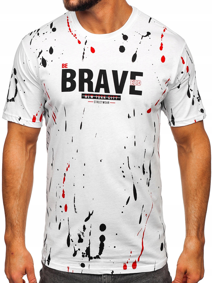 

T-shirt Koszulka Męska Biała 14727 Rozmiar_l