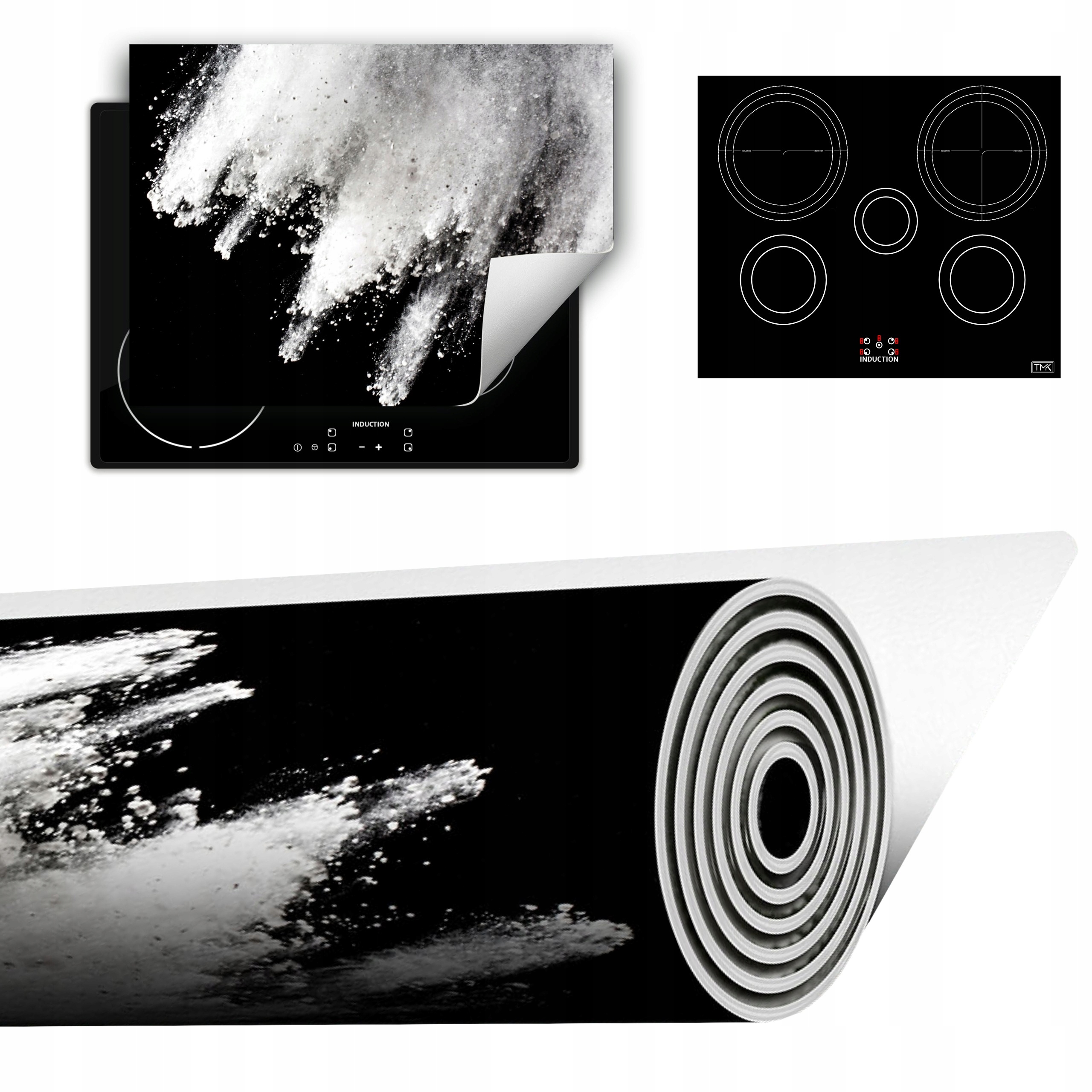 Vinylová Podložka Do Kuchyně Více Místa 70x52 černá výbuch