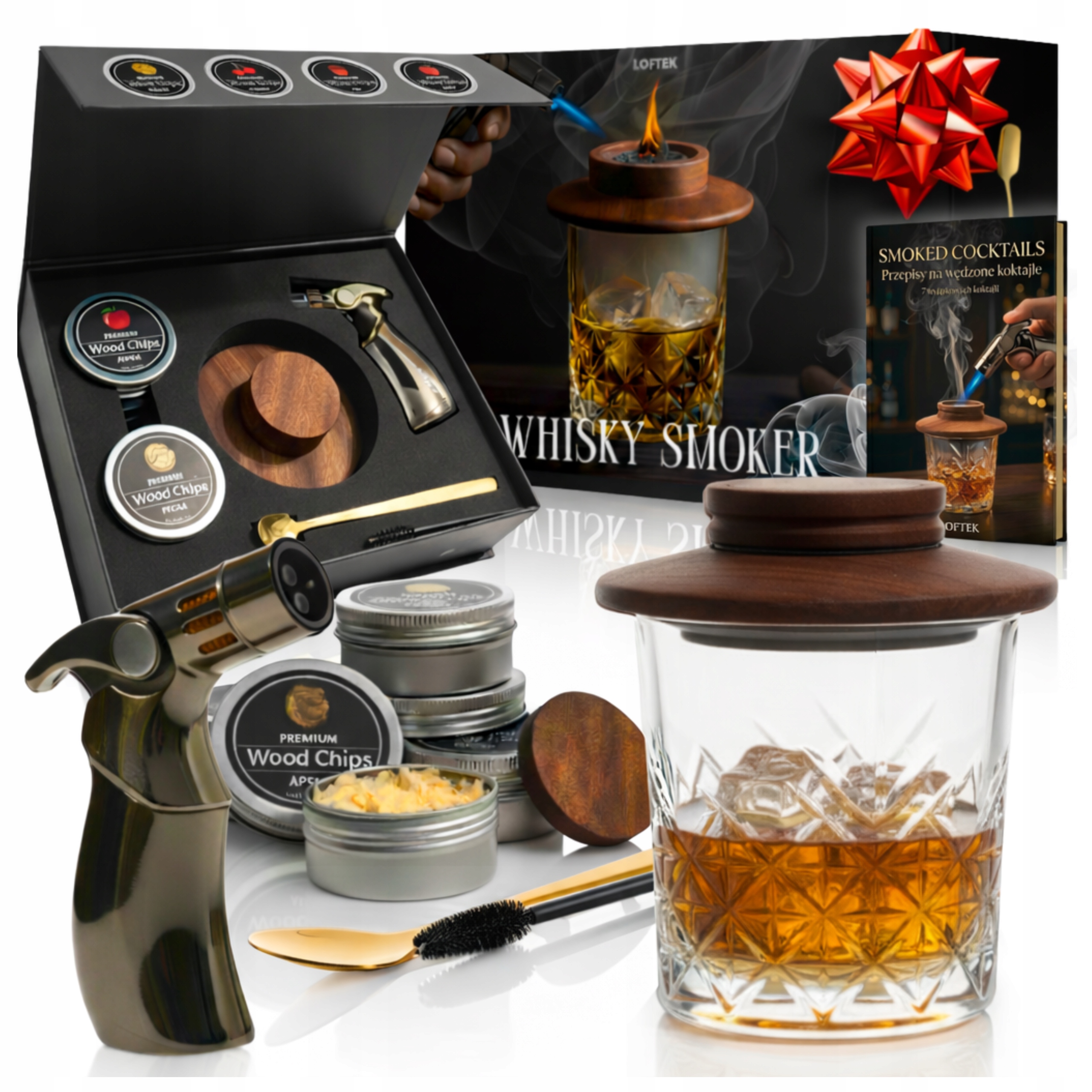 Whisky Smoker Sada na uzení Whisky Hořák 11v1 E-kniha Bonus