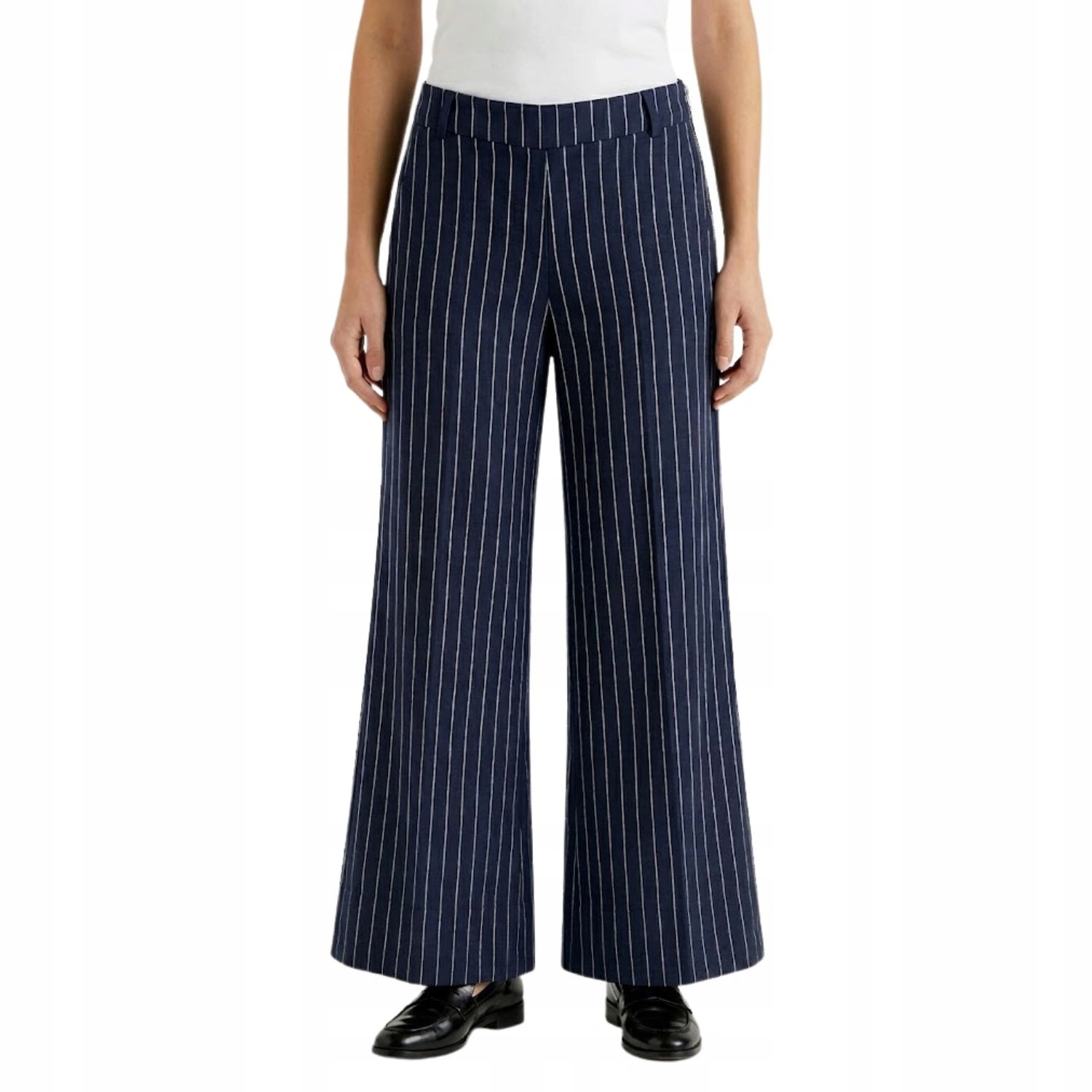 Dámské kalhoty United Colors Of Benetton látkové, 100% len, vel. 34 40