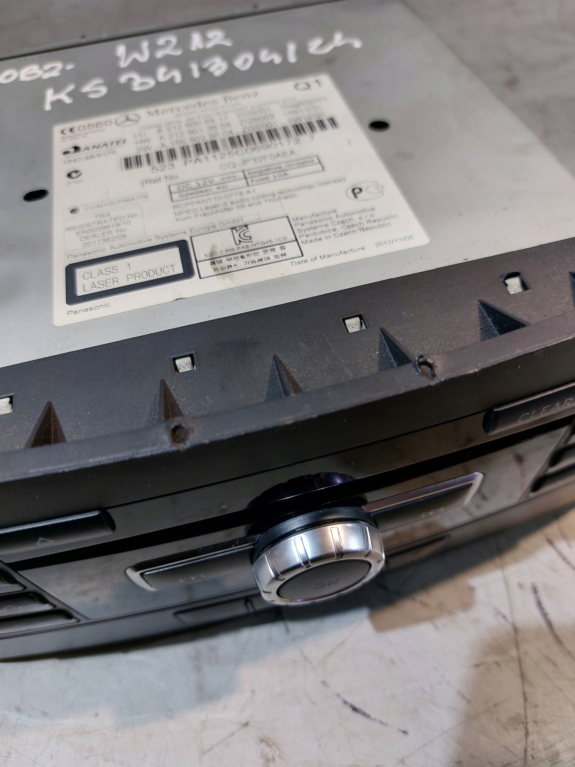 RADIO MERCEDES W212