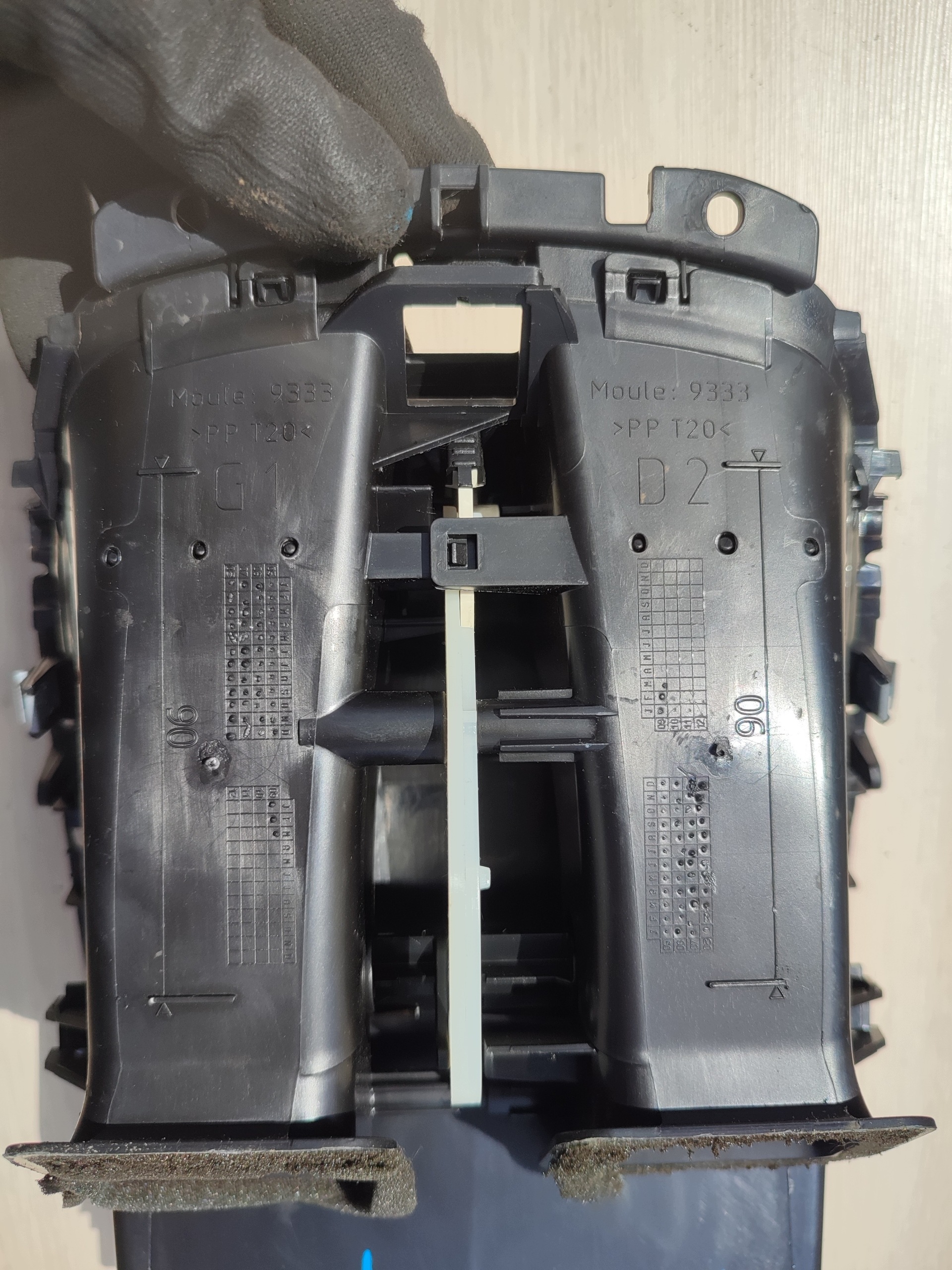 PEUGEOT 207 grid air conditioning devices central OE 5555502902