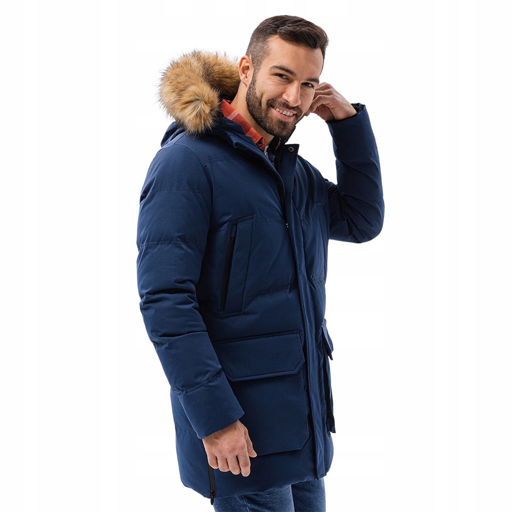 

Kurtka męska zimowa parka C554 V5 granatowa L