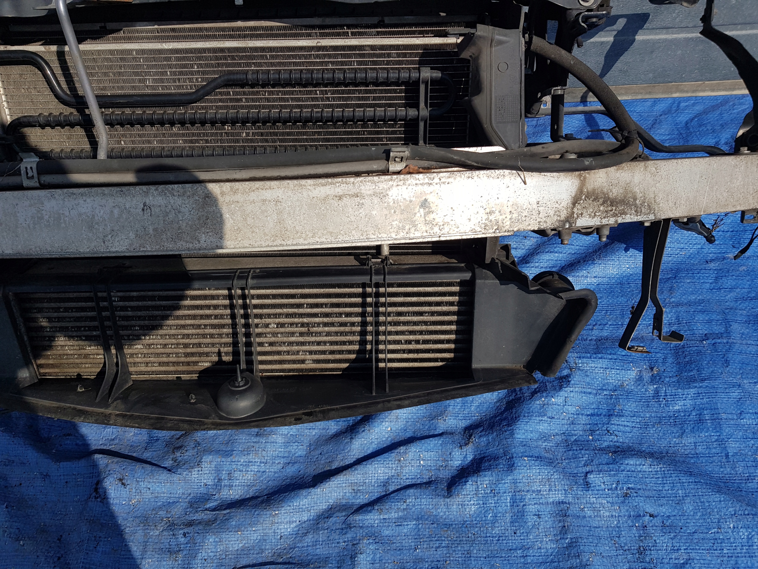 support panel for radiators radiator MERCEDES W207 2.2 CDI MANUAL