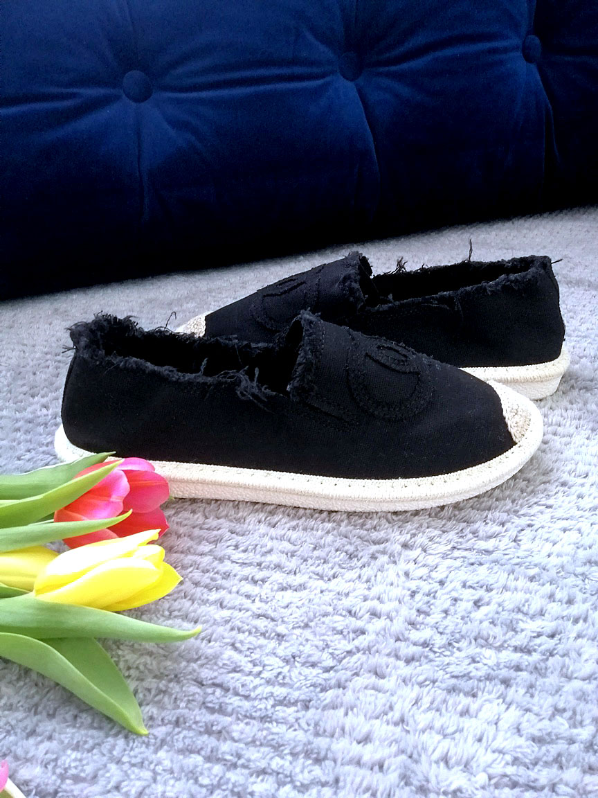 TENISÓWKI BALERINY ESPADRYLE TRAMPKI CZARNE 38 Marka Seastar