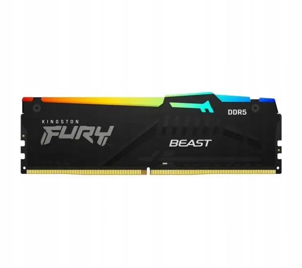 Pamięć Ram Kingston Fury Beast Rgb DDR5 64GB 5600 CL36 Expo Czarna