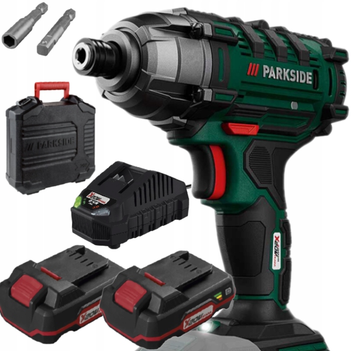 Zakrętarka klucz udarowy Parkside wkrętarka 180Nm 2x akumulator 2ah