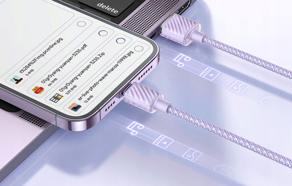 MCDODO MOCNY KABEL PRZEWÓD USB LIGHTNING DO ŁADOWANIA TELEFONU IPHONE 2M 3A Konstrukcja oplot