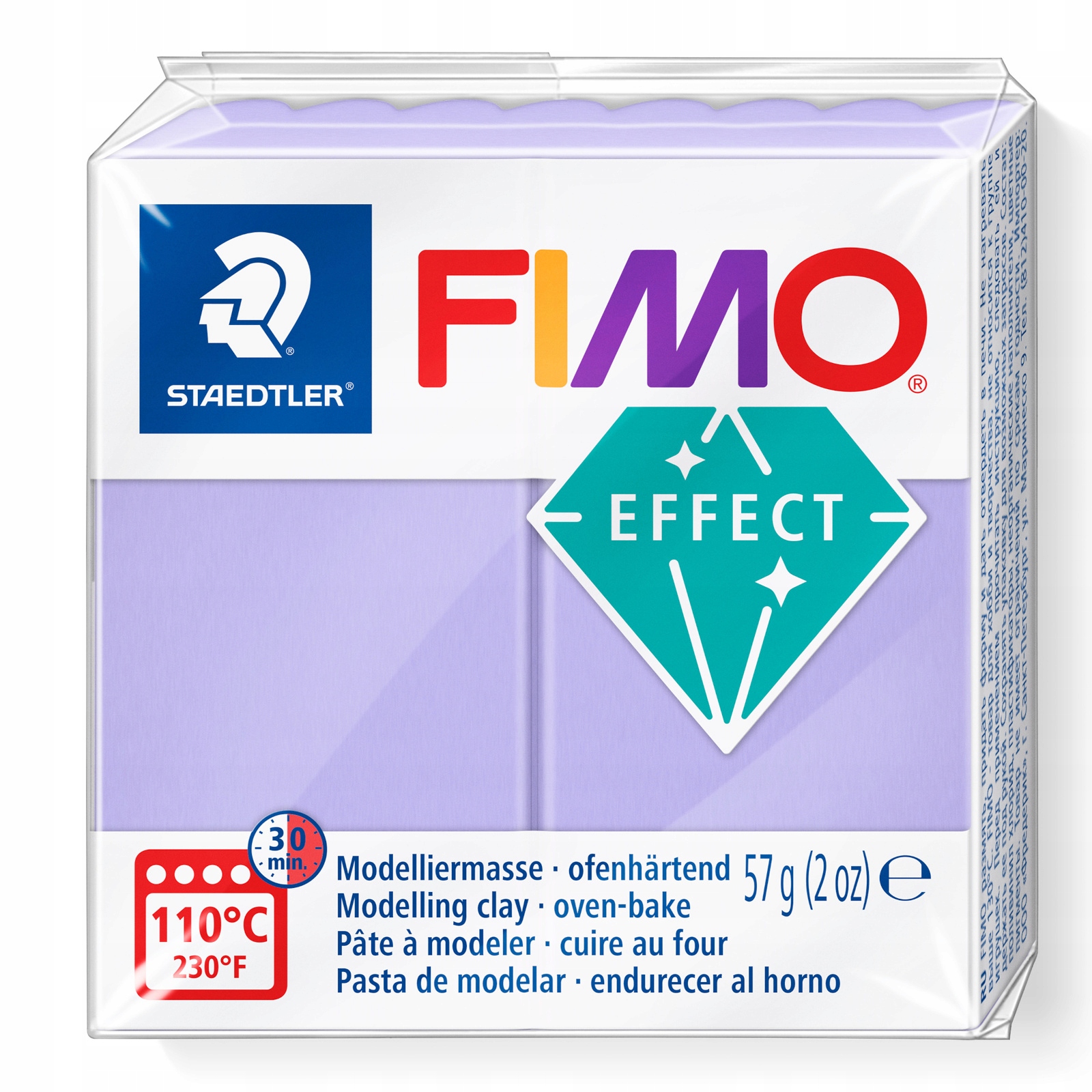 Fimo Effect MASA PLASTYCZNA LILIOWY PASTELOWY 57g 8020-605