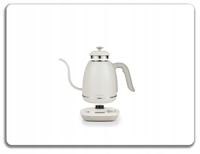 BUYDEEM Czajnik typu Gooseneck z regulacją temperatury, K821, Oat White, EU — 9