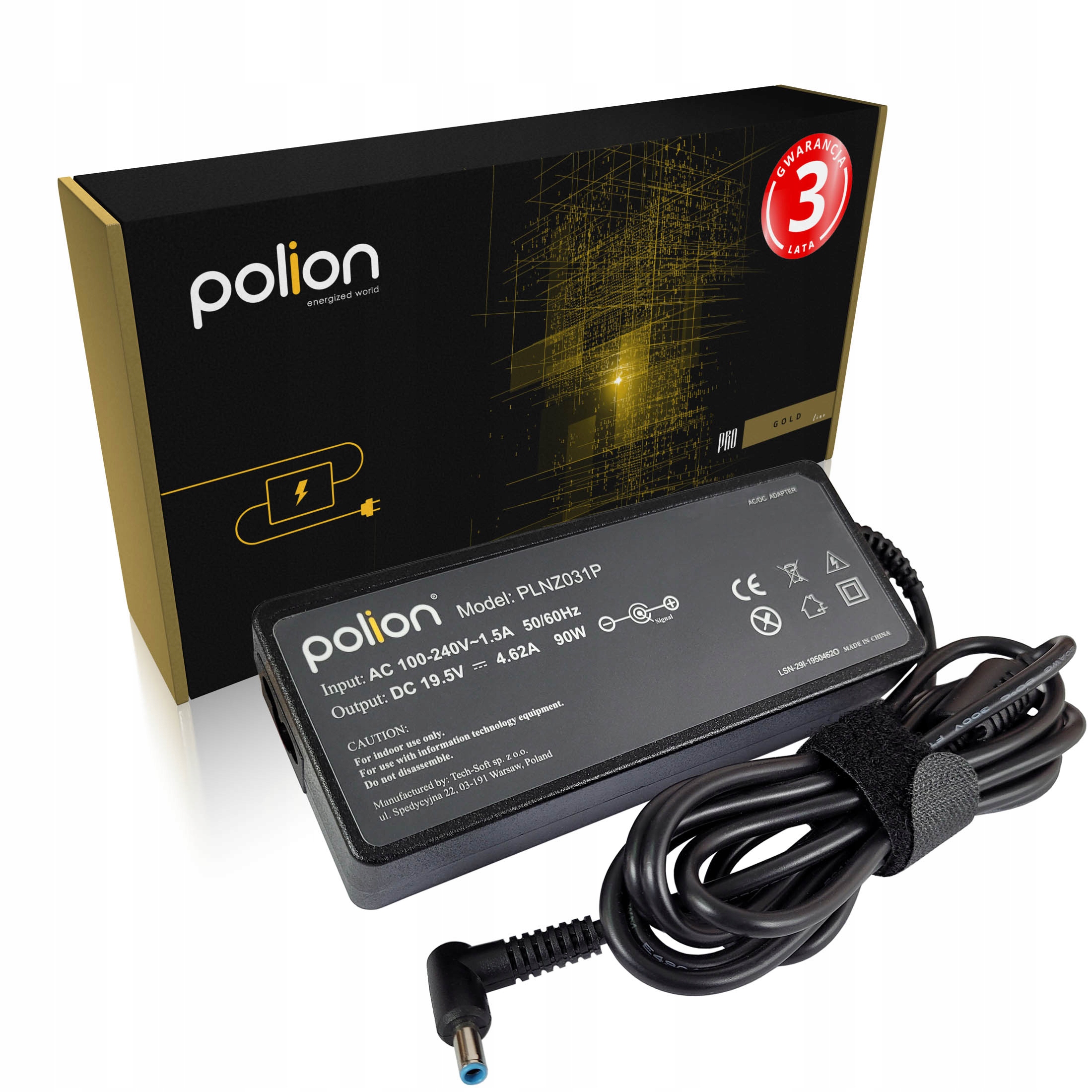 

Ładowarka 90W do Hp 19,5V 4,62A 4,5x3,0mm pin