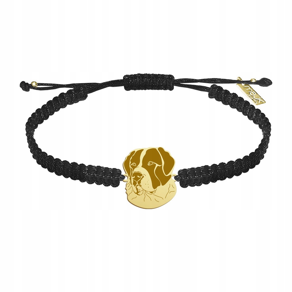 Zlatý náramek se psem Středoasijský ovčák 925 Dárek Gravírování