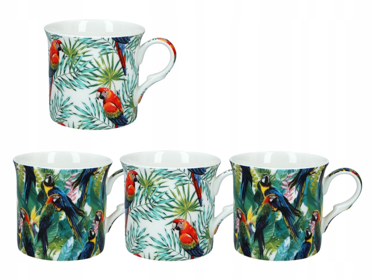 Sada 4 hrnčekov Tropics (FBCh)