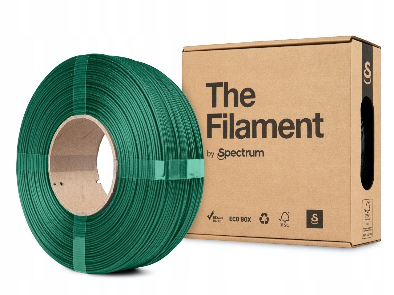 ReFill The Filament Petg Cf 1.75mm Green Zielony 1kg