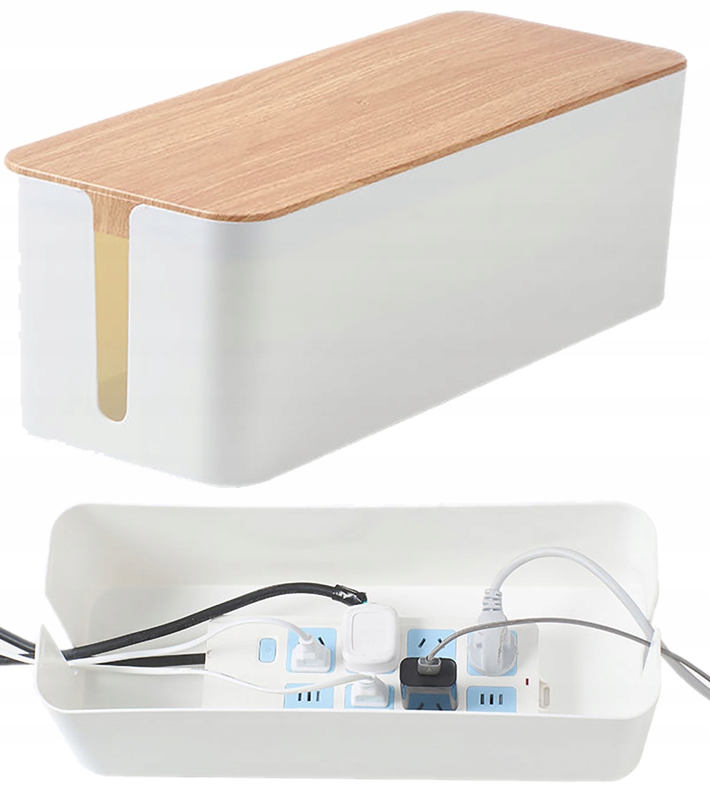 

Pudełko Pojemnik Oraganizer Na Kable Listwy Duży