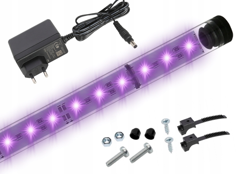 Levně 190 cm Led osvětlení do akvária, zářivka, lampa Fialová, Uv