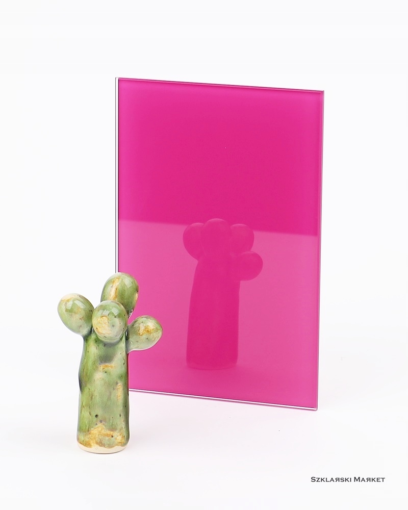 

Próbka szkła szkło fuksja Lacobel Fuchsia 4006