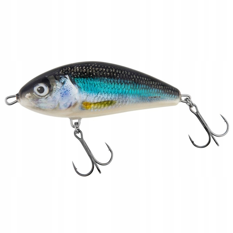Wobler Salmo Fatso 8cm 25g Holo Smelt 1-1.7m Tonący Slider Szczupakowy