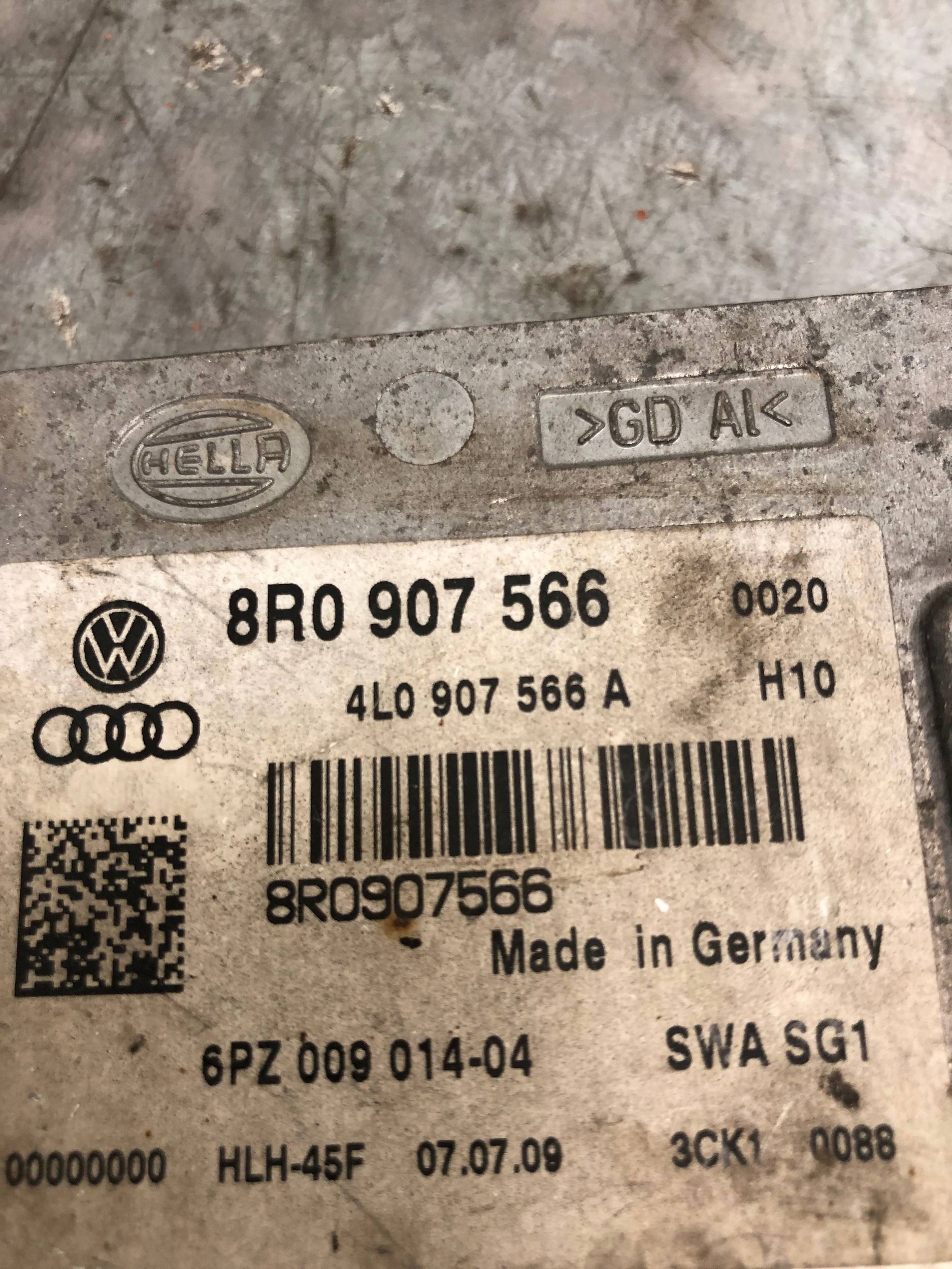 RADAR ASYSTENT stěny AUDI Q5 8R0907566
