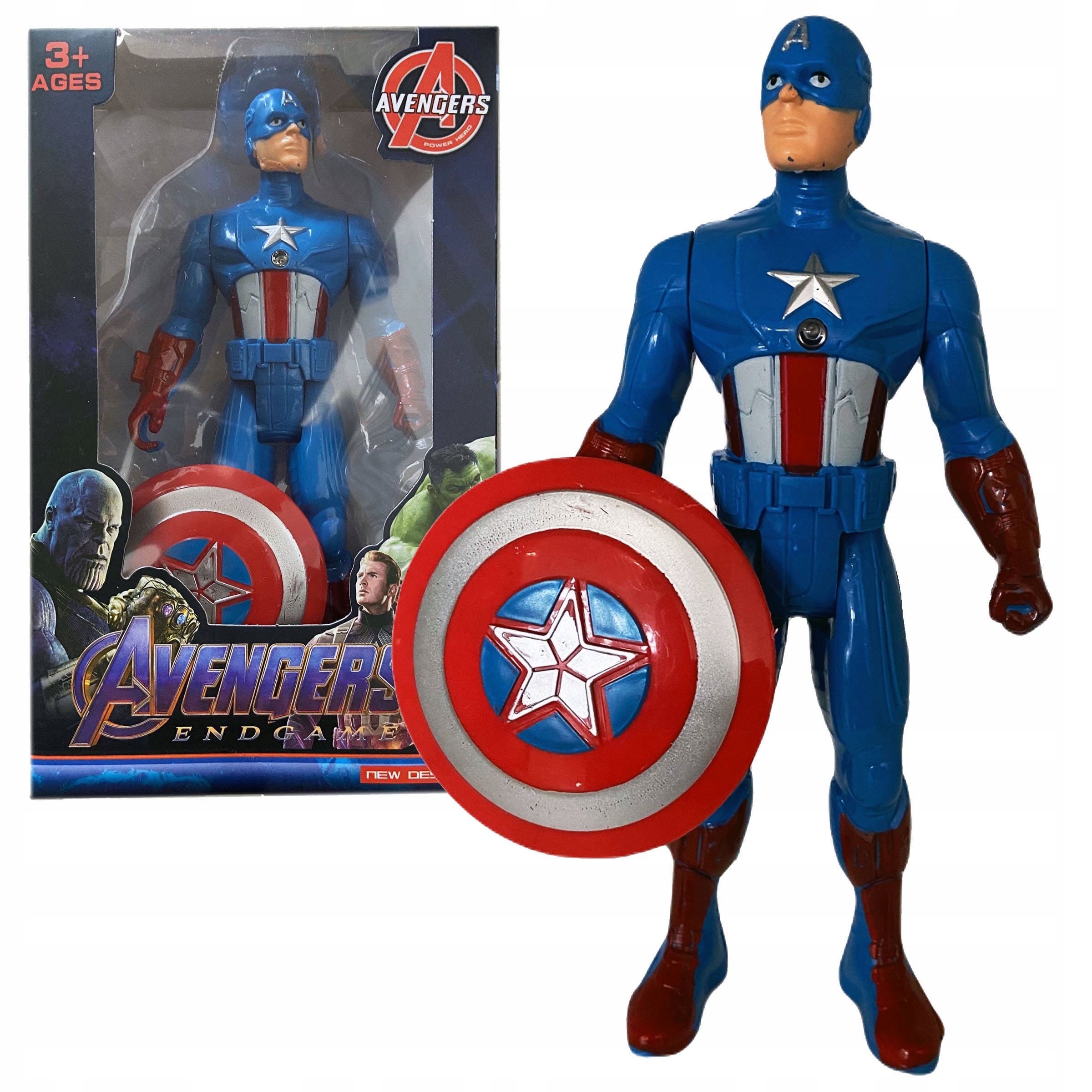 

Avengers Ruchoma Figurka Kapitan Ameryka 19cm