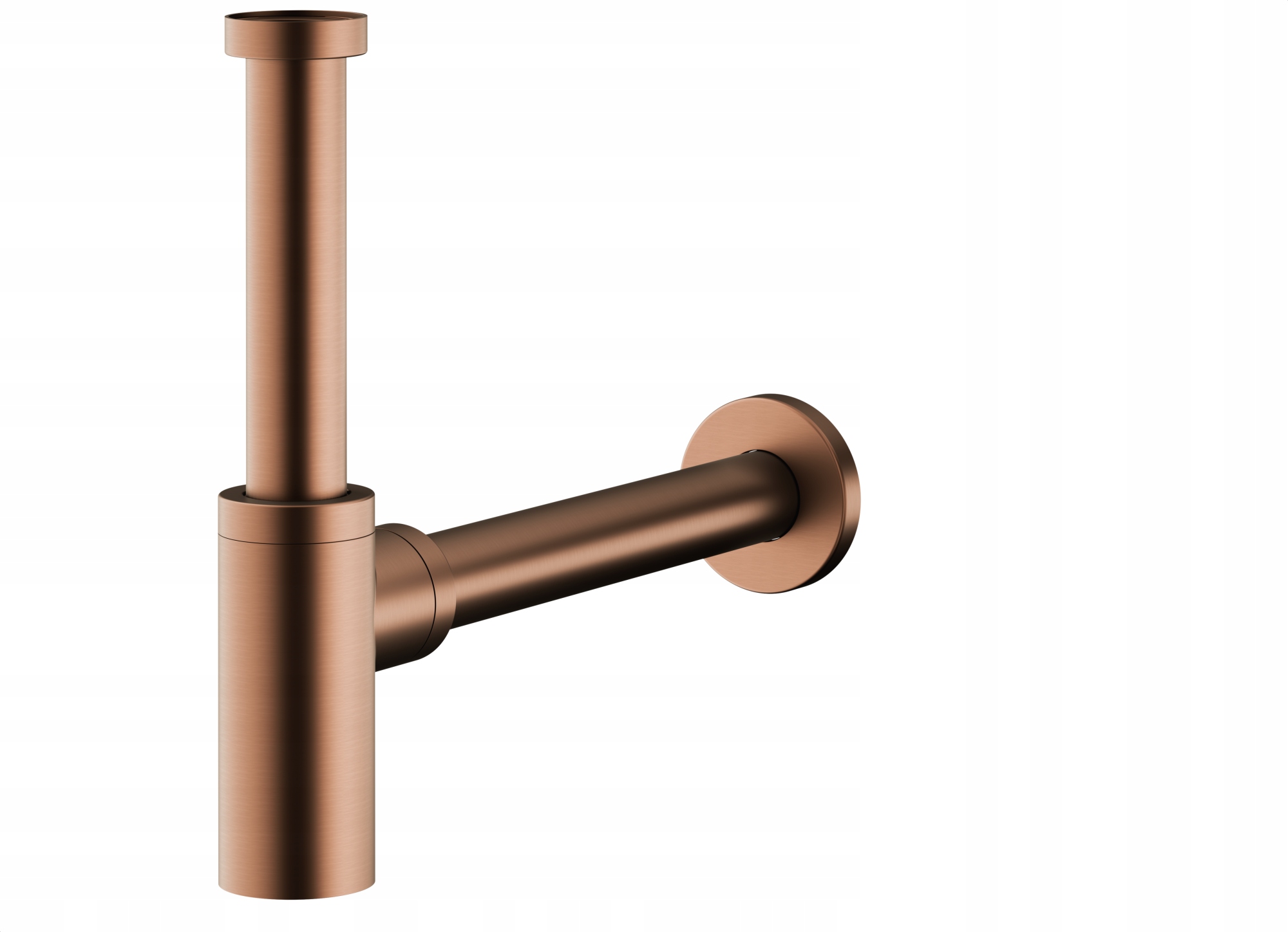 Kfa Syfon Umywalkowy Butelkowy Okrągły, Pvd Brushed Rose Gold