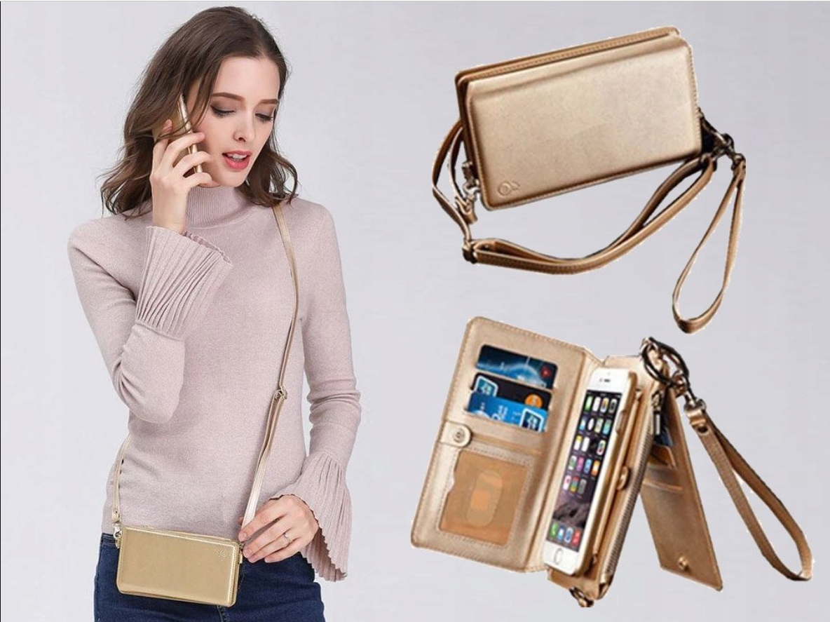 Mini kabelka pro iPhone Xr zlatá